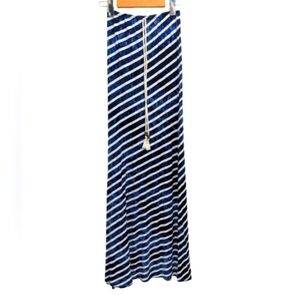 Cynthia Rowley navy and white maxi skirt beach cover up size XS